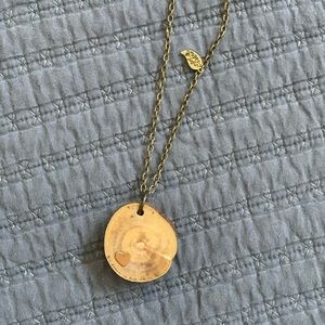 Cinder & Sage Wood with Heart Necklace